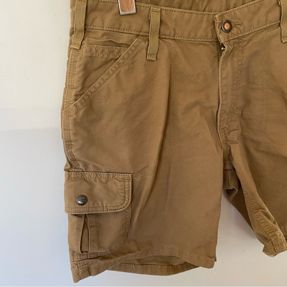 Carhartt Women's Tan Cargo Shorts Size 6 - Picture 3 of 7